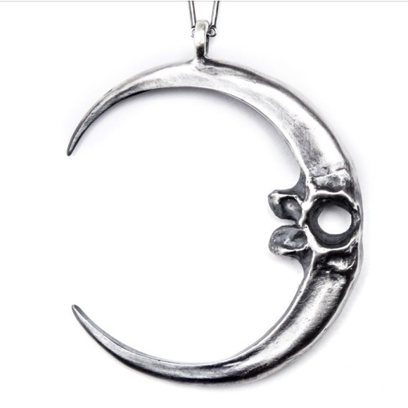 Visions. Eagle Talon Crescent Moon Necklace - Picture 1 of 4